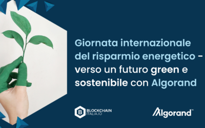 Giornata internazionale del risparmio energetico – verso un futuro green e sostenibile con Algorand